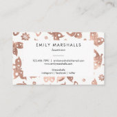 Roos Gold Butterflies Visitekaartje (Achterkant)