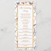 Roos Gold Butterfly Garden Flat Programma Programmakaart (Achterkant)