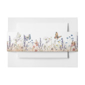 Roos Gold Butterfly Garden Invitation Belly Band Uitnodigingen Wikkel (Voorkant Voorbeeld)
