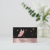 *~* Roos Gold Butterfly Mystical Magical Stars Visitekaartje (Staand voorkant)