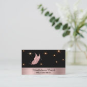 *~* Roos Gold Butterfly Mystical Stars Magical Bu Visitekaartje (Staand voorkant)