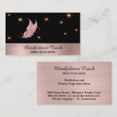 *~* Roos Gold Butterfly Mystical Stars Magical Bu Visitekaartje (Voorkant / Achterkant)