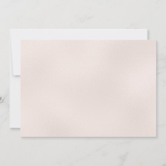 Roos Gold Cake 50th Birthday Invitation Kaart (Achterkant)