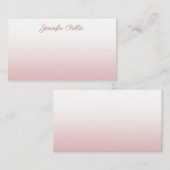 Roos Gold Calligraded Script Elegant Sjabloon (Voorkant / Achterkant)