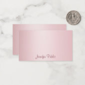 Roos Gold Calligrafed Script Monogram Sjabloon (Voorkant / Achterkant in situ)