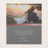 Roos Gold Calligraphy | Dubbele bedankkaarten Kaart (Binnenkant ongevouwen)