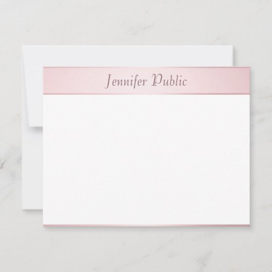 Roos Gold Calligraphy Script Elegant Sjabloon (Voorkant)