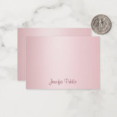 Roos Gold Calligraphy Script Monogram Sjabloon (Voorkant / Achterkant in situ)