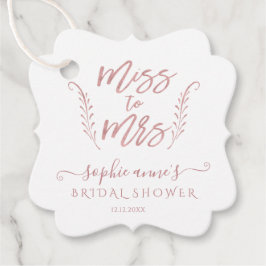 Roos Gold Calligraphy Vrijgezellenfeest Bacheloret Bedankjes Labels