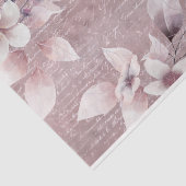 Roos Gold Calligraphy Writing Floral Decoupage Tissuepapier (Detail)