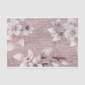 Roos Gold Calligraphy Writing Floral Decoupage Tissuepapier (Voorkant)