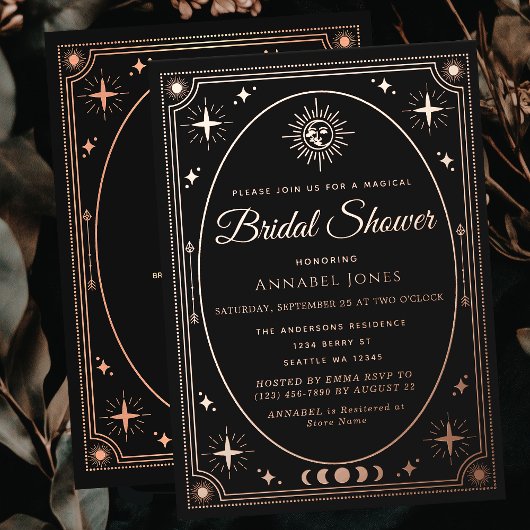 Roos Gold Celestial Black Tarot Kaart Vrijgezellen