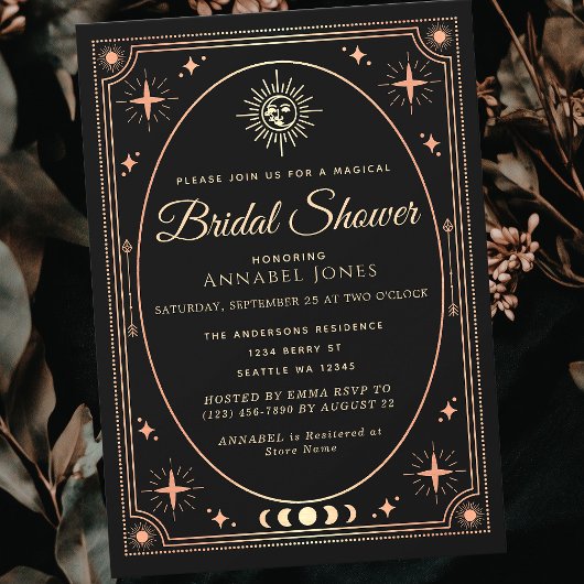 Roos Gold Celestial Black Tarot Kaart Vrijgezellen