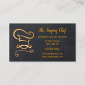 Roos Gold Chalkboard Restaurant Visitekaartje (Achterkant)