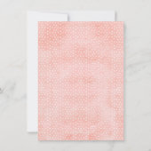 Roos Gold Champagne Glas Bruidsdouche Uitnodiging (Achterkant)