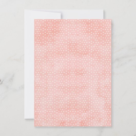 Roos Gold Champagne Glas Bruidsdouche Uitnodiging (Achterkant)