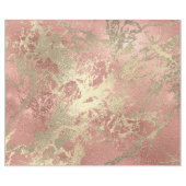 Roos Gold Champaigne Marmer Glanzende Metallic Str Cadeaupapier (Vlak)