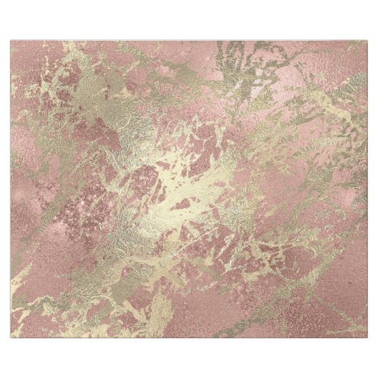 Roos Gold Champaigne Marmer Glanzende Metallic Str Cadeaupapier (Vlak)