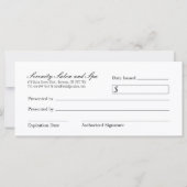 Roos Gold Chandelier Gift Certificate (Achterkant)