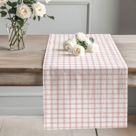 Roos Gold Checkered Runner voor Glam Tablescape Lange Tafelloper