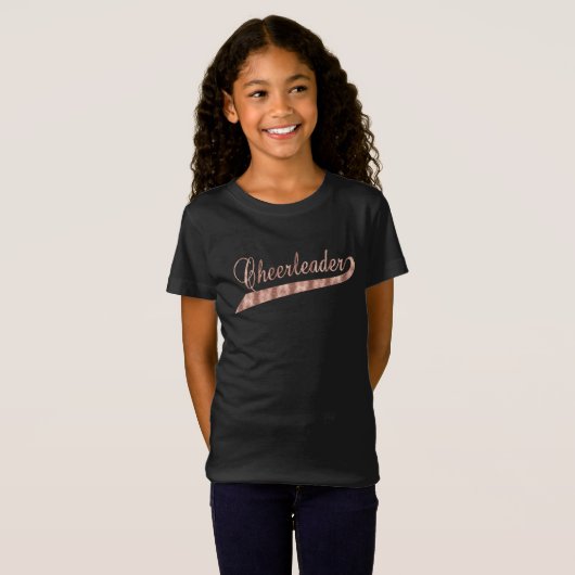 Roos Gold Cheerleader T-shirt (Voorkant volledig)