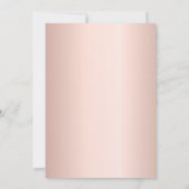 Roos Gold Cheers Party Vrijgezellenfeest Kaart (Achterkant)