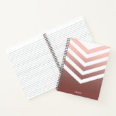 Roos Gold Chevrons Notitieboek (Binnen)