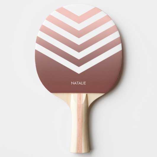 Roos Gold Chevrons Tafeltennisbatje (Voorkant)