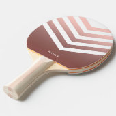 Roos Gold Chevrons Tafeltennisbatje (Voorkant Gekanteld)