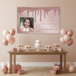 Roos Gold Chic Drips Quinceanera Spandoek