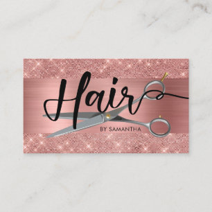 Roos Gold Chic Haarstylist Visitekaartje
