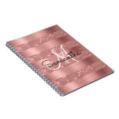 Roos Gold Chic-monogram Notitieboek (Rechterzijde)