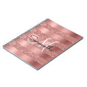 Roos Gold Chic-monogram Notitieboek (Linkerzijde)