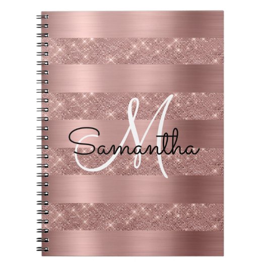 Roos Gold Chic-monogram Notitieboek (Voorkant)