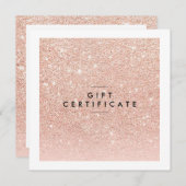 Roos Gold Chic Salon Gift Certificate (Voorkant / Achterkant)