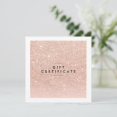Roos Gold Chic Salon Gift Certificate (Staand voorkant)