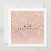 Roos Gold Chic Salon Gift Certificate (Voorkant)