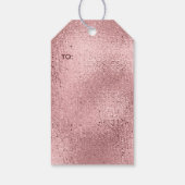 Roos Gold Christelijk Kerstmis Schrift - Naam toev Cadeaulabel (Achterkant)