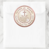 Roos Gold, Christelijke bruiloft voor Stickers (Tas)