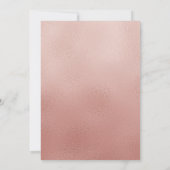 Roos Gold Christening Baptism Uitnodiging (Achterkant)