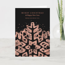 Roos Gold Christmas Glitter Snowflake Corporate