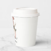 Roos Gold Christmas Snowman Papieren Bekers (Links)