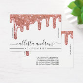 Roos Gold Chunky Glitter Drift Bracelet Display Visitekaartje (Bureau)