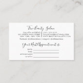 Roos Gold Chunky Glitter Thick Drips Benoeming Visitekaartje (Achterkant)