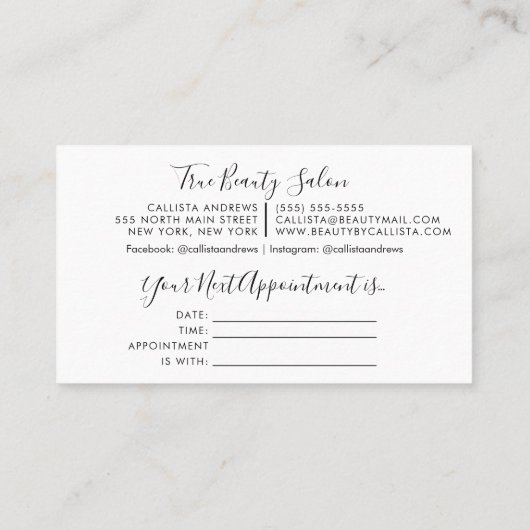 Roos Gold Chunky Glitter Thick Drips Benoeming Visitekaartje (Achterkant)