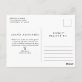 Roos Gold Circle Salon Logo We zijn open Covid Briefkaart (Achterkant)