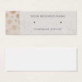 Roos Gold Circles Stud voor Kaarten met beeldscher Mini Visitekaartjes (Voorkant /achterkant)