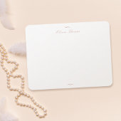 Roos Gold Classic Elegance - Aangepaste briefing Notitiekaartje