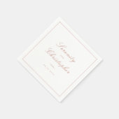 Roos Gold Classic Elegance minimalist Weddenschap Servet (Hoek)