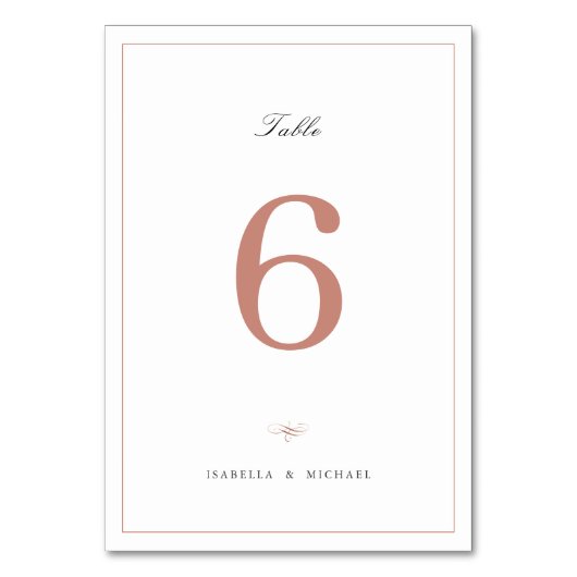 Roos Gold Classic Elegance Script Simple Wedding Kaart (Achterkant)